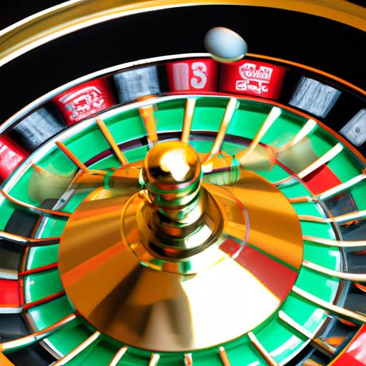 The ball spins around the roulette wheel, adding suspense to the game.